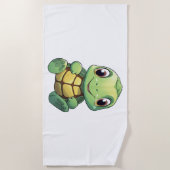 schildpad voor cartoon strandlaken (Voorkant)