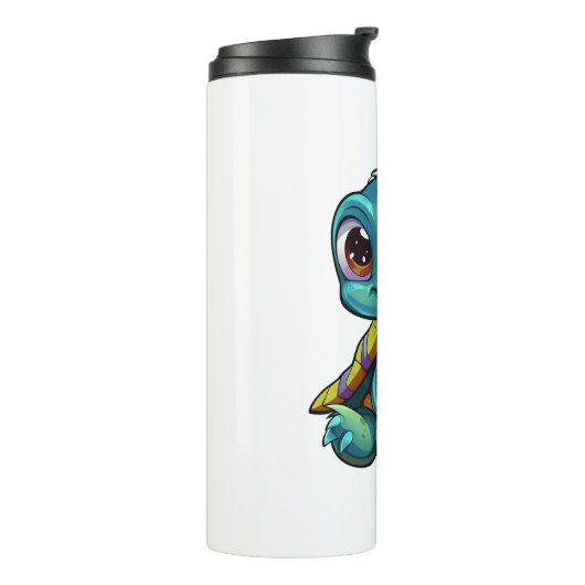 schildpad voor cartoon thermosbeker (Gedraaid links)