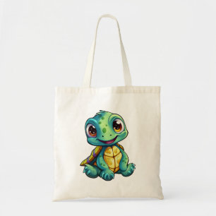schildpad voor cartoon tote bag