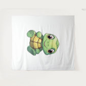 schildpad voor cartoon wandkleed (Voorkant (horizontaal))