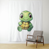 schildpad voor cartoon wandkleed (In situ)