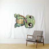 schildpad voor cartoon wandkleed (In Situ (horizontaal))