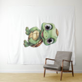 schildpad voor cartoon wandkleed (In Situ (horizontaal))