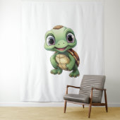 schildpad voor cartoon wandkleed (In situ)