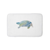 Schildpad voor Waterverf Badmat (Voorkant)