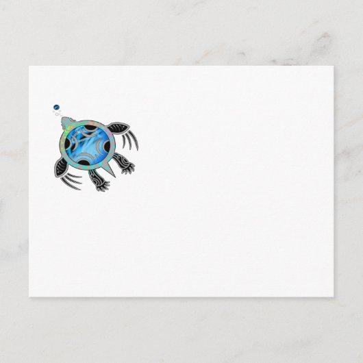 Schildpad voor Zee Briefkaart (Voorkant)