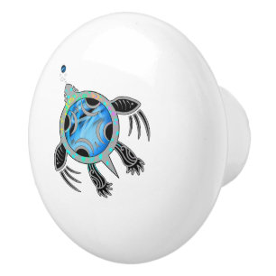 Schildpad voor Zee Keramische Knop