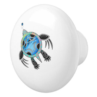 Schildpad voor Zee Keramische Knop