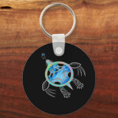 Schildpad voor Zee Sleutelhanger (Voorkant)