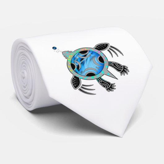 Schildpad voor Zee Stropdas (Opgerold)