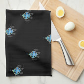 Schildpad voor Zee Theedoek (Quarter Fold)