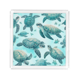 Schildpad Vrienden Acryl Dienblad