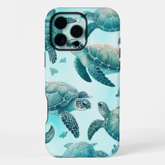 Schildpad Vrienden iPhone Hoesje (Achterkant)