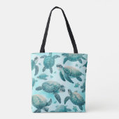 Schildpad Vrienden Tote Bag (Achterkant)