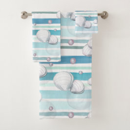 Schildpad Watercolor Patroon Bad Handdoek