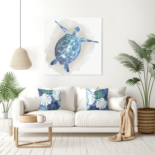 Schildpad Waterverf Canvas Print