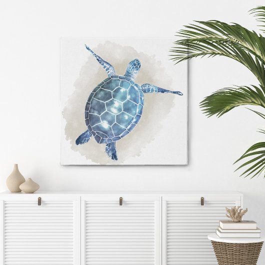 Schildpad Waterverf Canvas Print