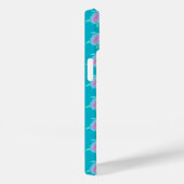 Schildpad waterverf kunst gepatterd aqua roze Case-Mate iPhone case (Achterkant / Rechts)