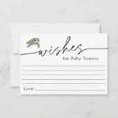 Schildpad Wensen voor Baby Kaart (Voorkant)