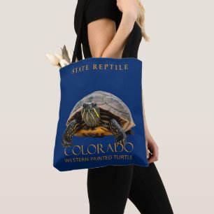 Schildpad Westelijke Geschilderde Schildpad uit he Tote Bag