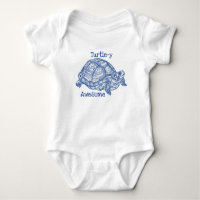 Schildpad - y Geweldige Cute Blue Tekening