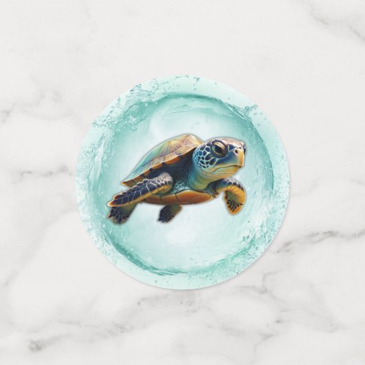 Schildpad-y Geweldige tafel Confetti (Kleine voorkant)