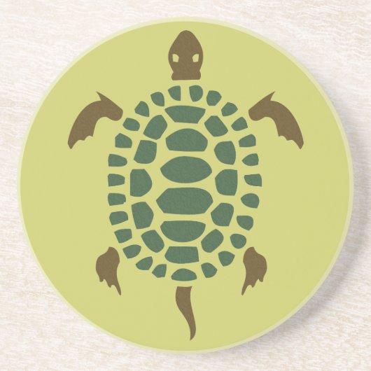 Schildpad Zandsteen Onderzetter (Voorkant)