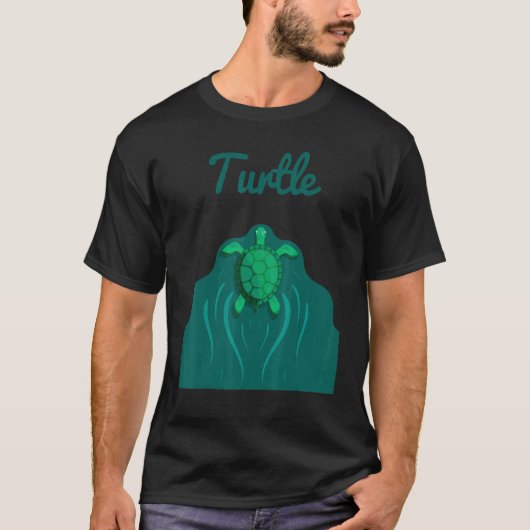 Schildpad Zee Dier Amphibian Turtle 1 T-shirt (Voorkant)
