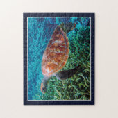 Schildpad Zee Schepsel Oceaan Wilde Dieren Legpuzzel (Verticaal)