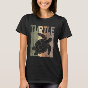 Schildpad Zee schildpad Retro Herpetology Tortoi T-shirt