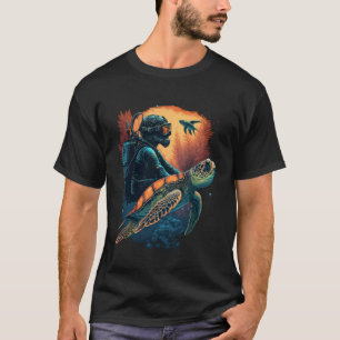 Schildpad Zee Schildpadden Oceaan Onderwater Duike T-shirt
