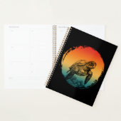 schildpad zomer oceaan zonsondergang  planner (Display)