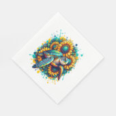 Schildpad Zonnebloem Servet (Hoek)