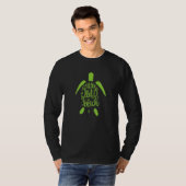 Schildpad Zoute Strand T-shirt (Voorkant volledig)