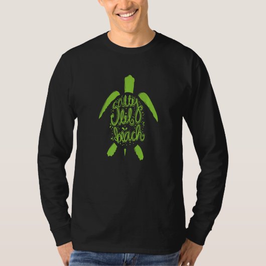 Schildpad Zoute Strand T-shirt (Voorkant)
