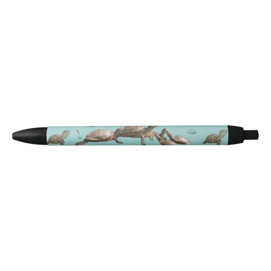 Schildpad Zwarte Inkt Pen (Voorkant)