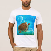 Schildpad Zwemmen Mannen T-shirt (Voorkant)