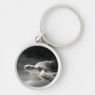 Schildpad zwemmer sleutelhanger
