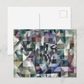 Schildpadachtig Abstract kunstschildervenster 3 Briefkaart (Voorkant / Achterkant)