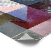 Schildpadachtig Abstract kunstschildervenster 3 Poster (Hoek)