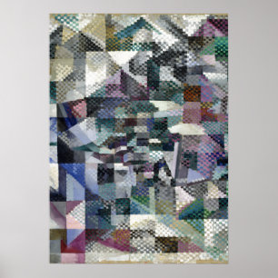 Schildpadachtig Abstract kunstschildervenster 3 Poster