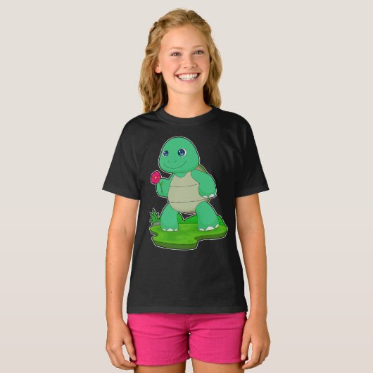 schildpadbloem t-shirt (Voorkant volledig)