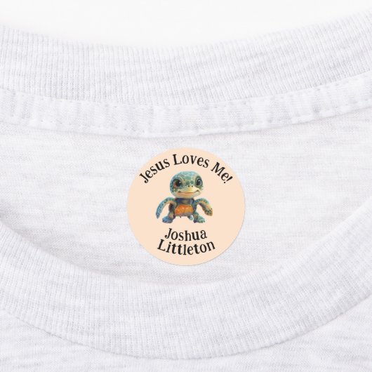 Schildpadden 4 Design gepersonaliseerde Gepersonal Labels (Aangebracht)