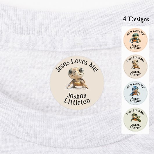Schildpadden 4 Design gepersonaliseerde Gepersonal Labels