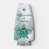 schildpadden bellen en ik moet waterverven flesjeskoeler (Voorkant)