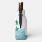 schildpadden bellen en ik moet waterverven flesjeskoeler (Fles Achterkant)