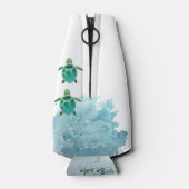 schildpadden bellen en ik moet waterverven flesjeskoeler (Achterkant)