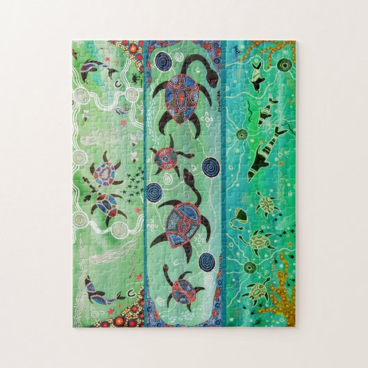 Schildpadden & Dolfijnen Puzzel Legpuzzel (Verticaal)