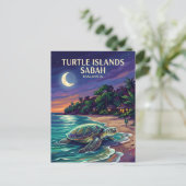Schildpadden Eilanden Park Maleisië Briefkaart (Staand voorkant)