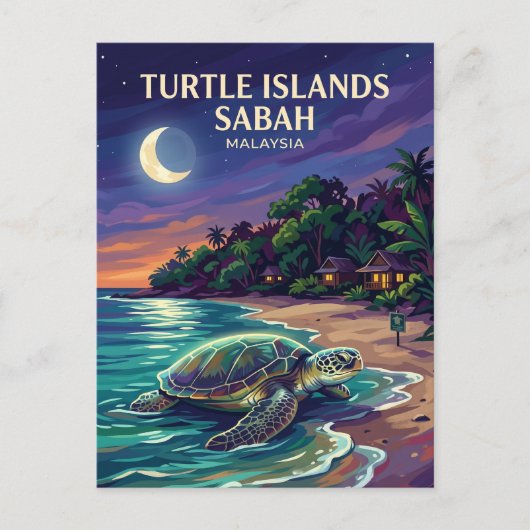 Schildpadden Eilanden Park Maleisië Briefkaart (Voorkant)